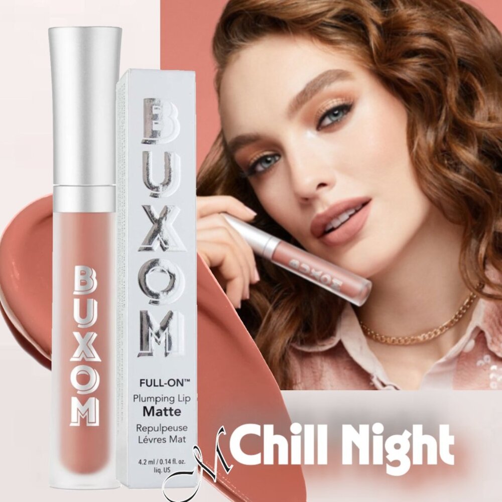 Buxom Full-On Plumping Lip Matte Color ~ Chill Night 4.2ml NIB